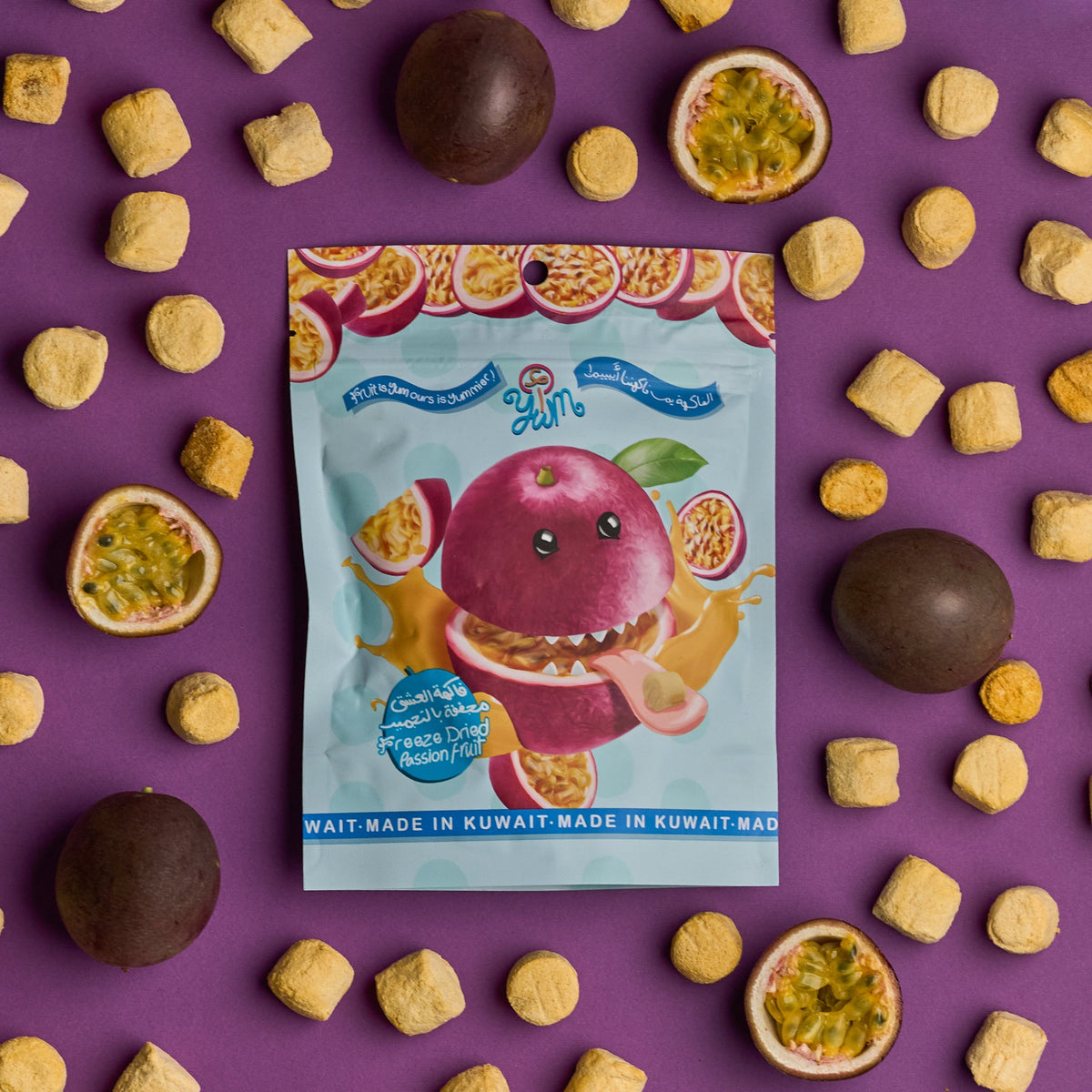 Freeze-dried passion fruit